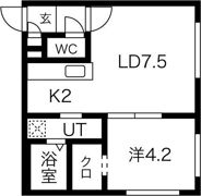 ベルコート平岸の間取り画像