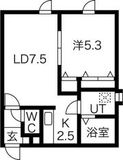 メトロサイドパレス24の間取り画像