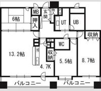 PRIME URBAN円山北四条の間取り画像