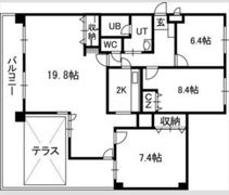 アルファスクエア円山の間取り画像
