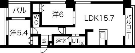 フレックス円山の間取り画像