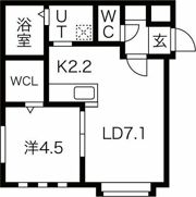 エヴァ琴似の間取り画像