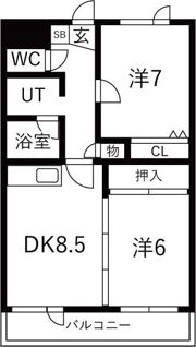 ロワイヤル山の手の間取り画像
