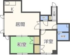 プライムハウス美園A・Bの間取り画像