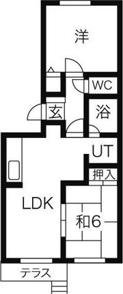 コートビレッジコンドウBの間取り画像