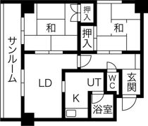 朝日レジデンスの間取り画像