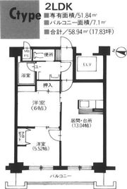 ドミ22山鼻の間取り画像