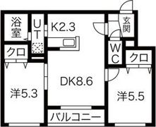 トラストコートS16の間取り画像