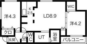 ブランシャール白石の間取り画像