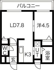 北テラスの間取り画像