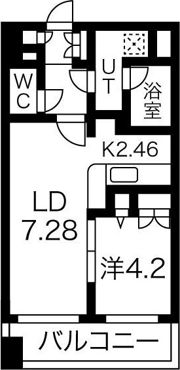 レガーロ美術館通の間取り画像