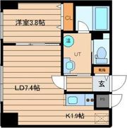 レガート東区役所前B棟の間取り画像