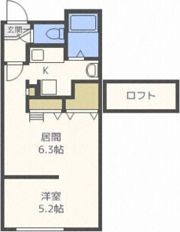 MODULOR中島公園2ndの間取り画像