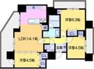 グランファーレ桑園パークサイドの間取り画像