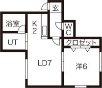 ラフィーネ南郷の間取り画像