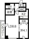 シャローム南11条の間取り画像