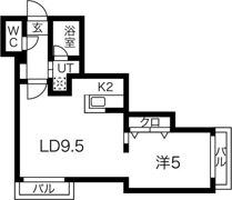 フォンテーヌ麻生の間取り画像