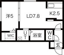 BREEZE南11条の間取り画像