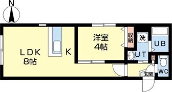 エヴァンスコート北円山の間取り画像