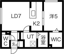 ブランシャール円山医大前の間取り画像