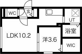 エゾンス西線9条の間取り画像