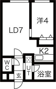 フィオーレ南円山の間取り画像