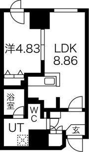 ルラシオン札幌駅前の間取り画像