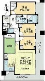 ライオンズひばりが丘フォレストフォートの間取り画像