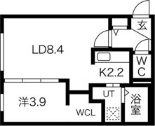 Porte-bonheur Fukuzumi（ポルトボヌールの間取り画像