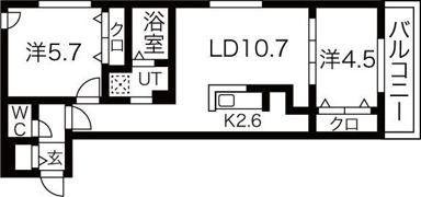 ブランシャール北3条通の間取り画像