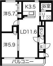 大光10番館の間取り画像