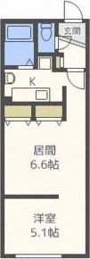 MODULOR中島公園2ndの間取り画像