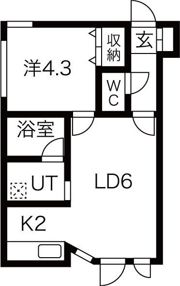 カラバオ白石の間取り画像