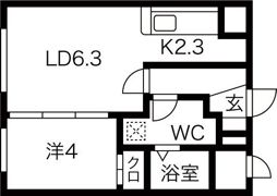 セカンドアベニューAの間取り画像