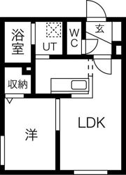 クーデクール北円山の間取り画像