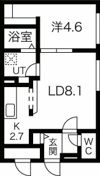 CLASSE月寒WEST（クラズ月寒ウエスト）の間取り画像