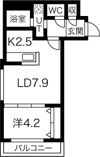 Fran北6条の間取り画像