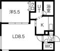 ACTIVE・K中の島の間取り画像