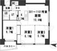 グランメール緑道舘の間取り画像