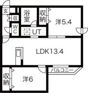 オルセー厚別中央VIの間取り画像
