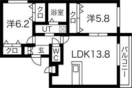 シュマール西町北の間取り画像