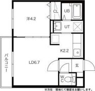 ルーエ北円山の間取り画像