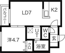 リバージュL38の間取り画像