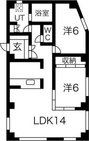 麻生ルームの間取り画像