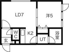 ブランノワールさっぽろstの間取り画像