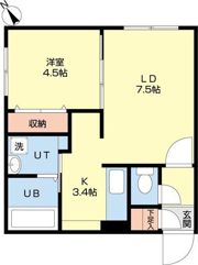 プランドール美園の間取り画像
