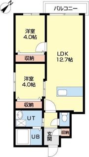 ミカーサ13の間取り画像