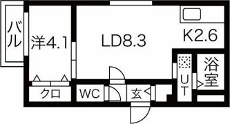 パティオ北21の間取り画像