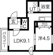 プルミエ福住の間取り画像