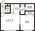 キャステル東札幌の間取り画像
